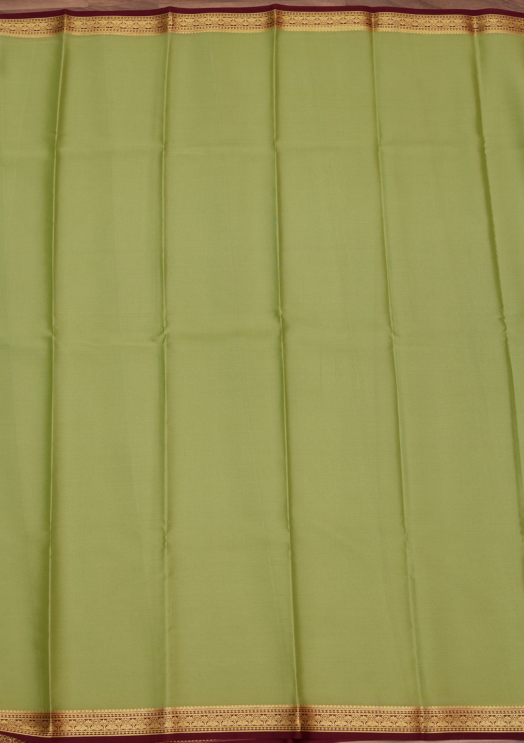 Pista Green Zariwork Pure Crepe Silk Saree