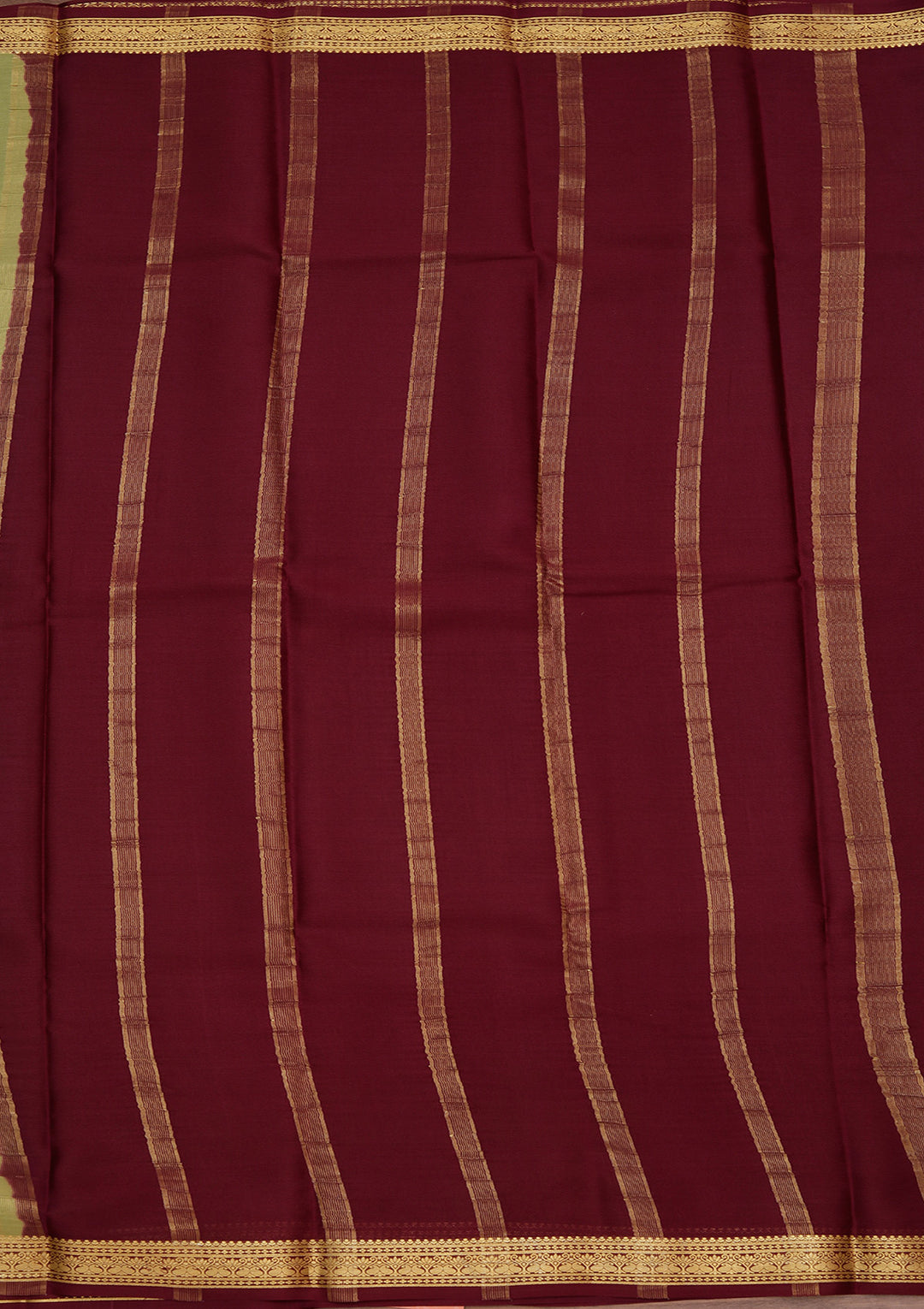 Pista Green Zariwork Pure Crepe Silk Saree