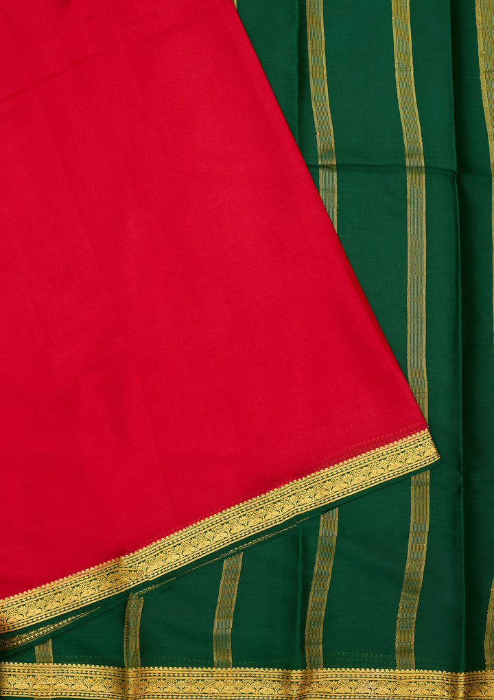 Red Zariwork Pure Crepe Silk Saree