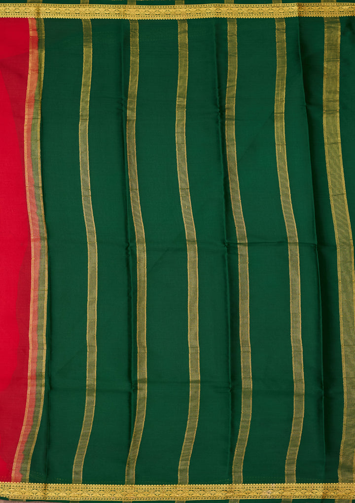 Red Zariwork Pure Crepe Silk Saree