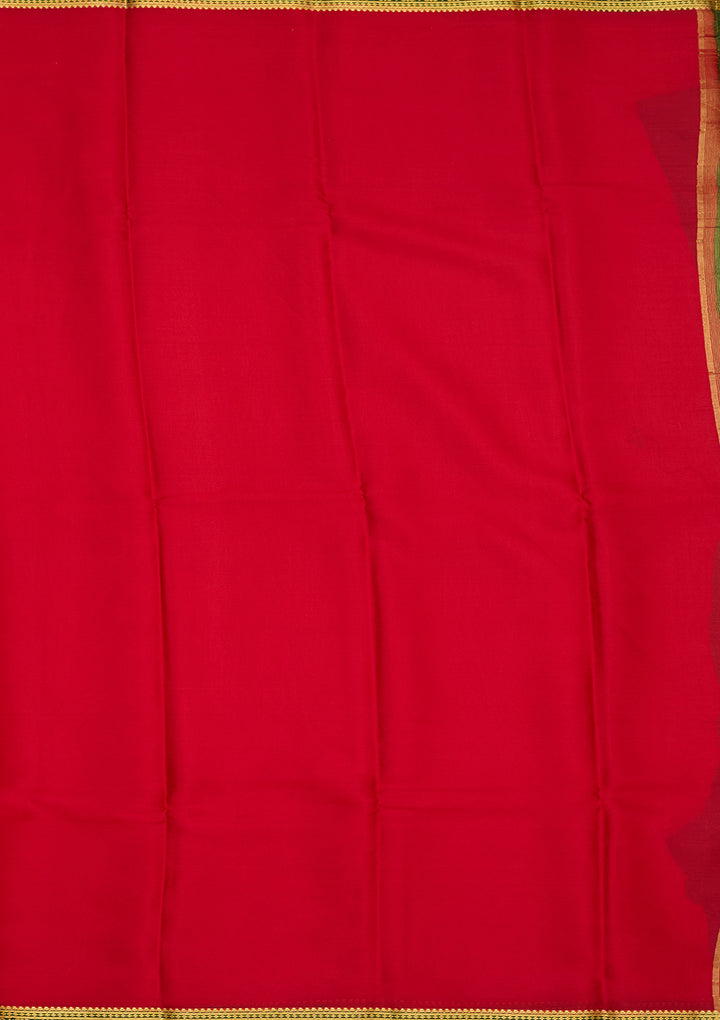 Red Zariwork Pure Crepe Silk Saree
