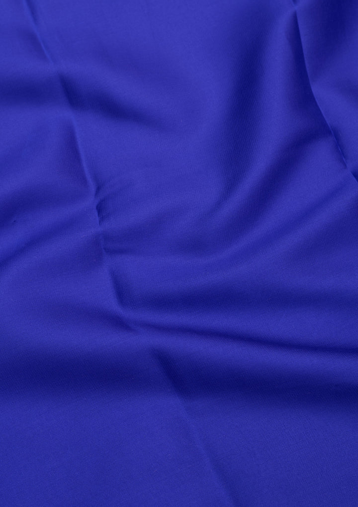 Royal Blue Zariwork Pure Crepe Silk Saree
