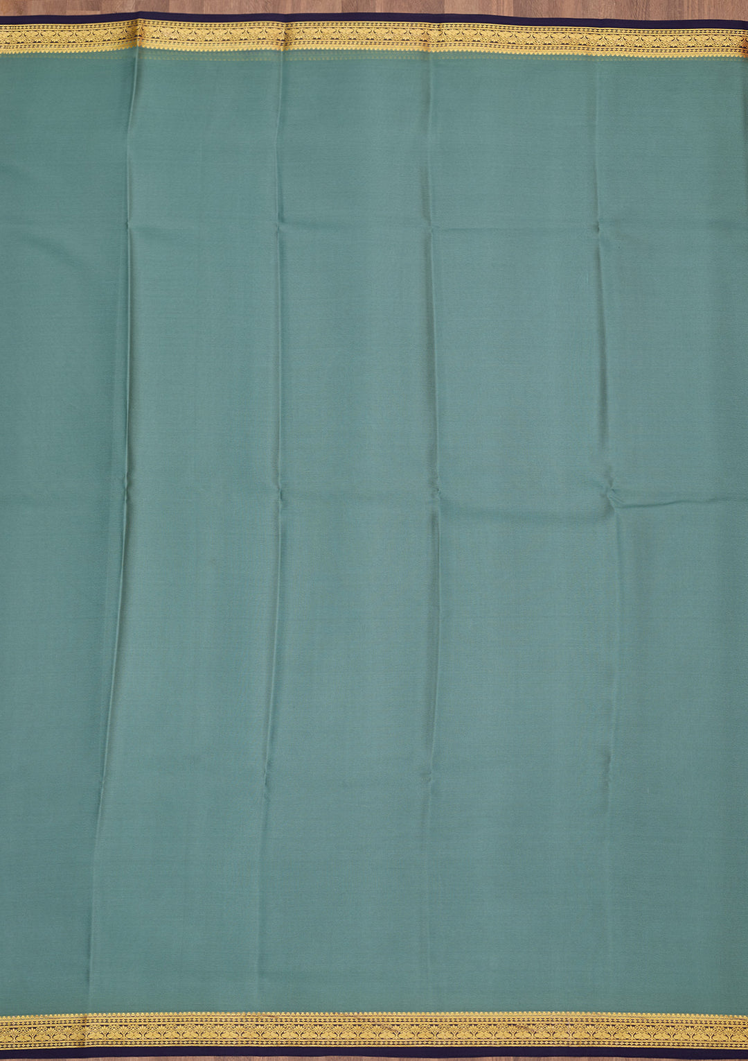 Sea Green Zariwork Pure Crepe Silk Saree