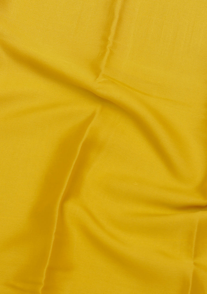 Yellow Zariwork Pure Crepe Silk Saree