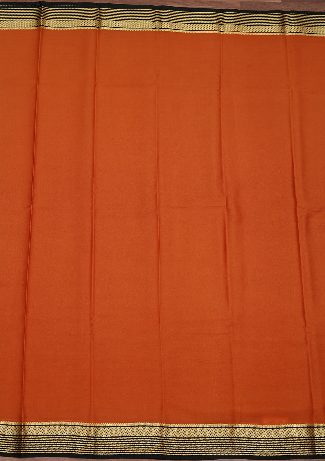 Brown Zariwork Pure Crepe Silk Saree