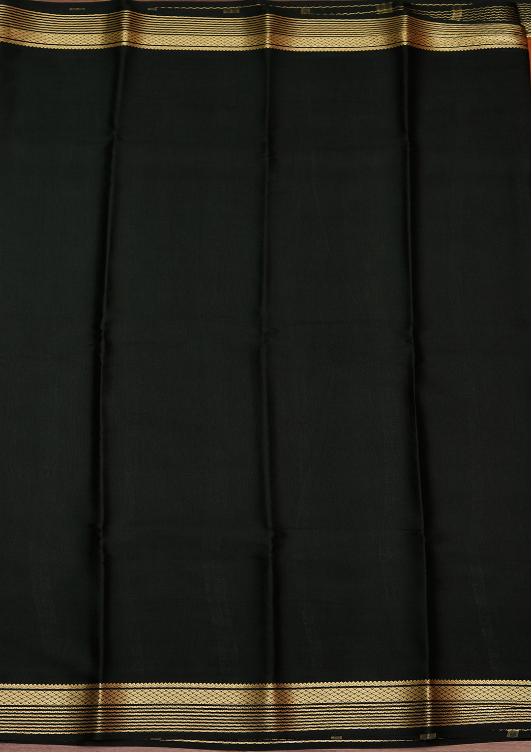 Brown Zariwork Pure Crepe Silk Saree