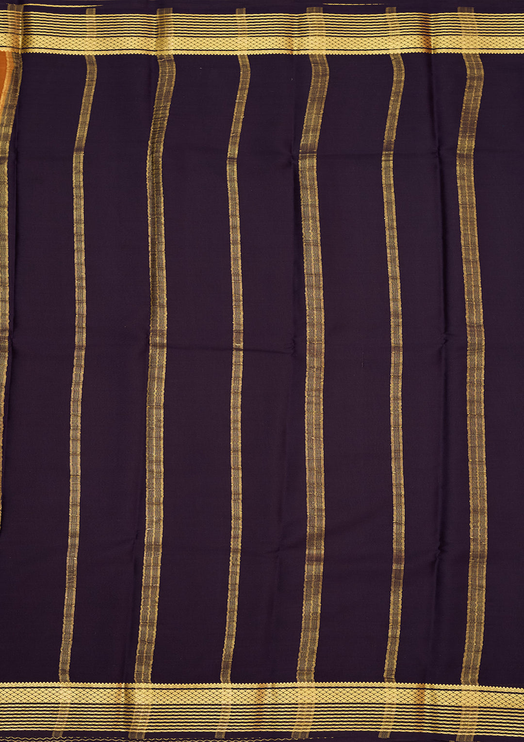 Brown Zariwork Pure Crepe Silk Saree
