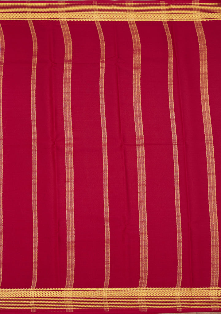 Purple Zariwork Pure Crepe Silk Saree