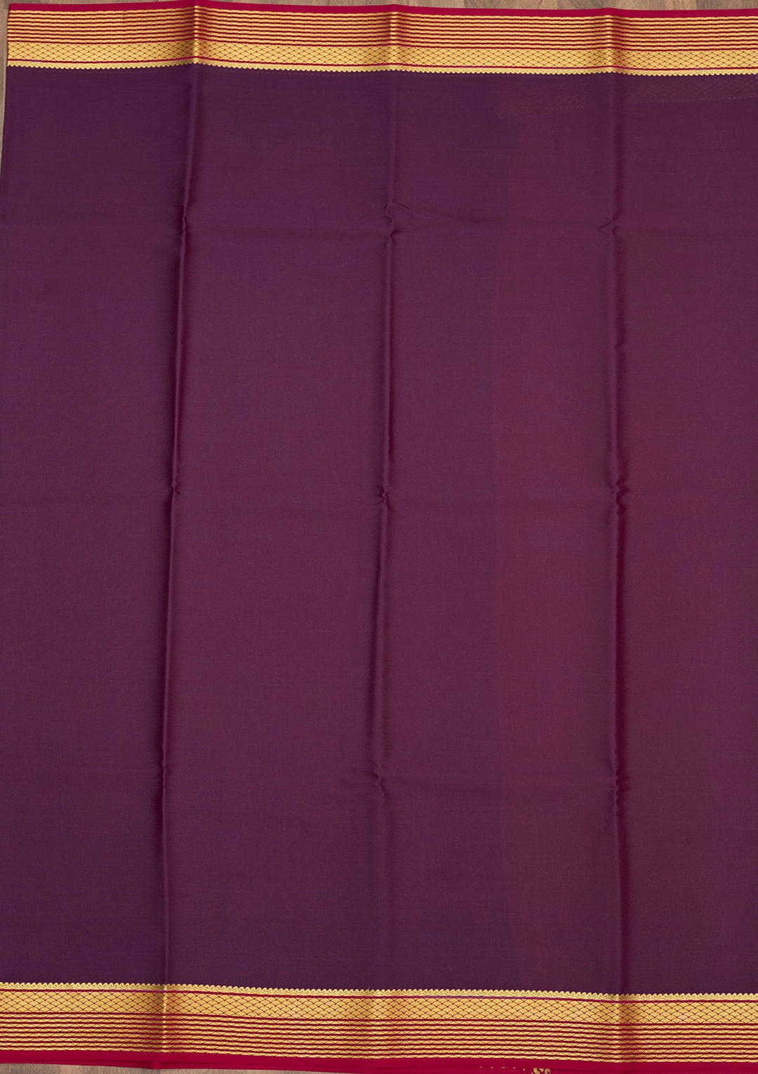 Purple Zariwork Pure Crepe Silk Saree