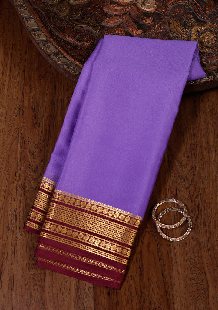 Blue Zariwork Pure Crepe Silk Saree