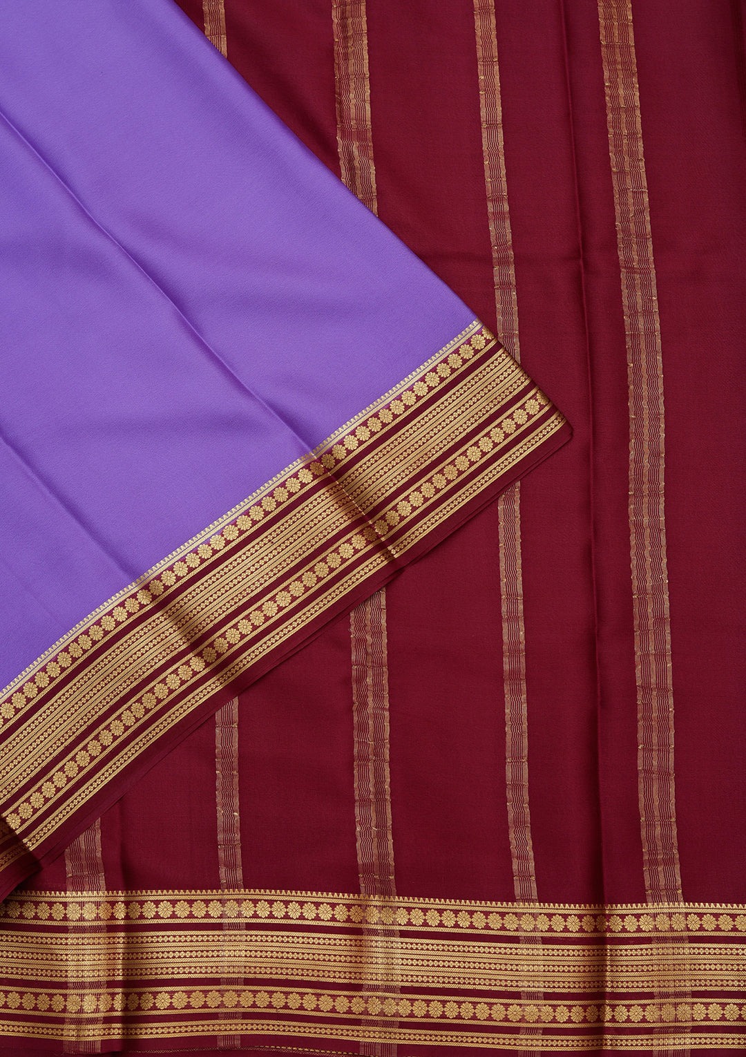 Blue Zariwork Pure Crepe Silk Saree