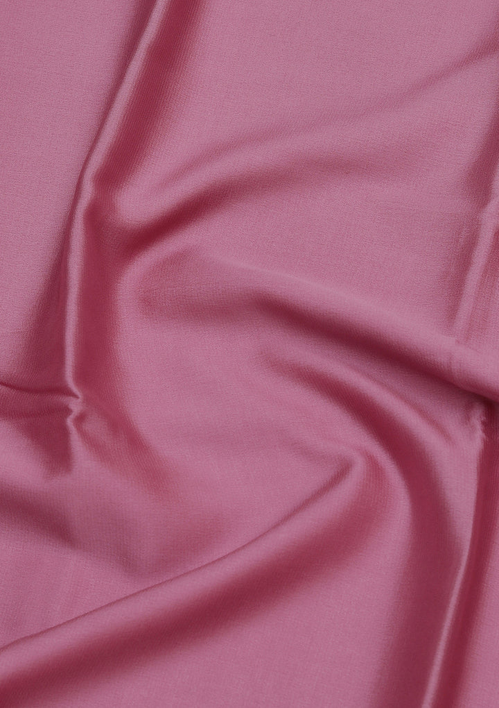 Onion Pink Zariwork Pure Crepe Silk Saree