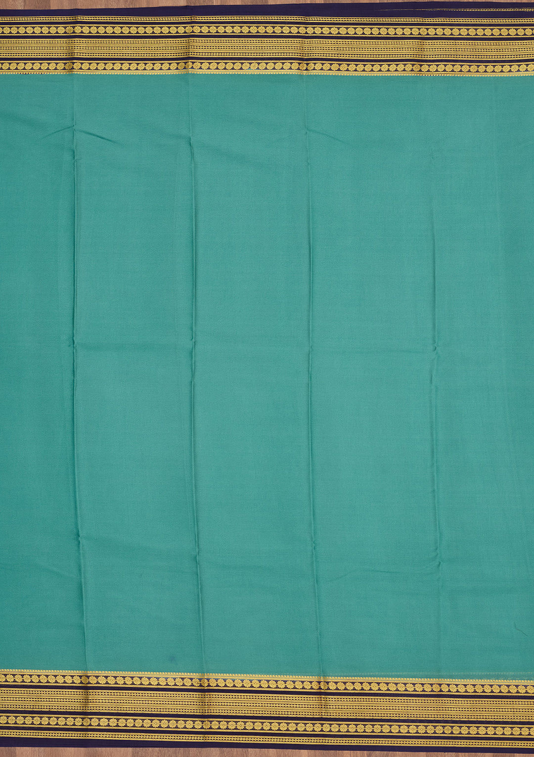 Sky Blue Zariwork Pure Crepe Silk Saree