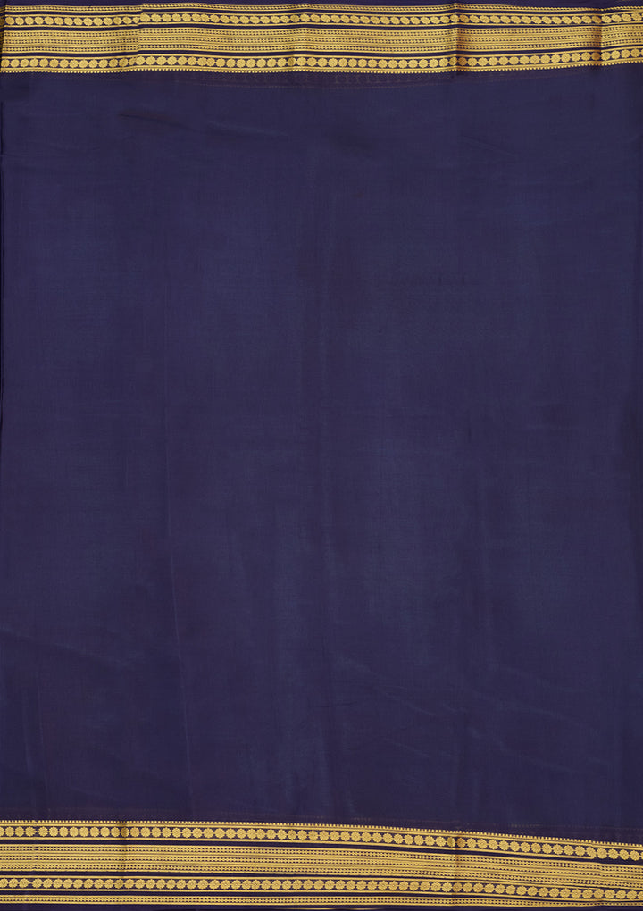 Sky Blue Zariwork Pure Crepe Silk Saree
