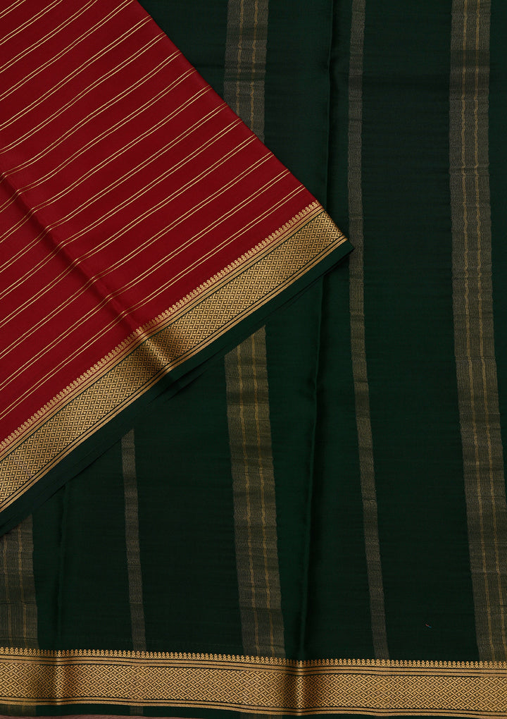 Brown Zariwork Pure Crepe Silk Saree