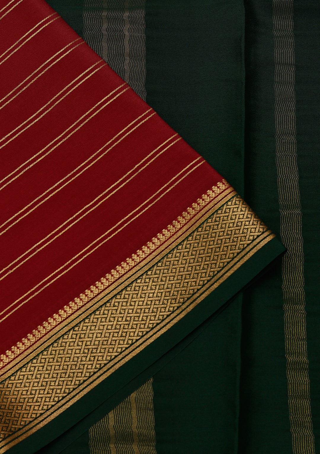 Brown Zariwork Pure Crepe Silk Saree