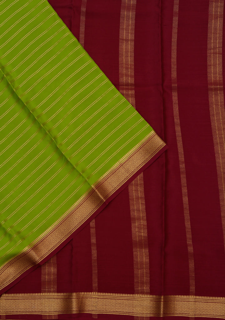 Wine Zariwork Pure Crepe Silk Saree