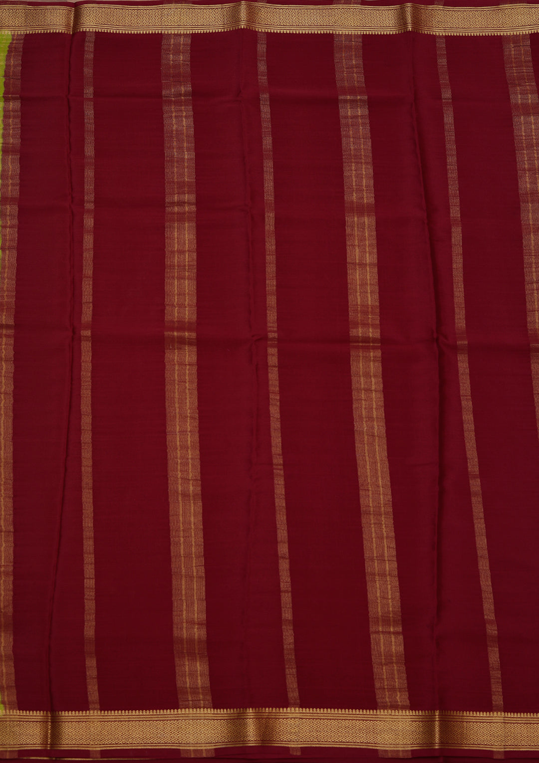 Wine Zariwork Pure Crepe Silk Saree