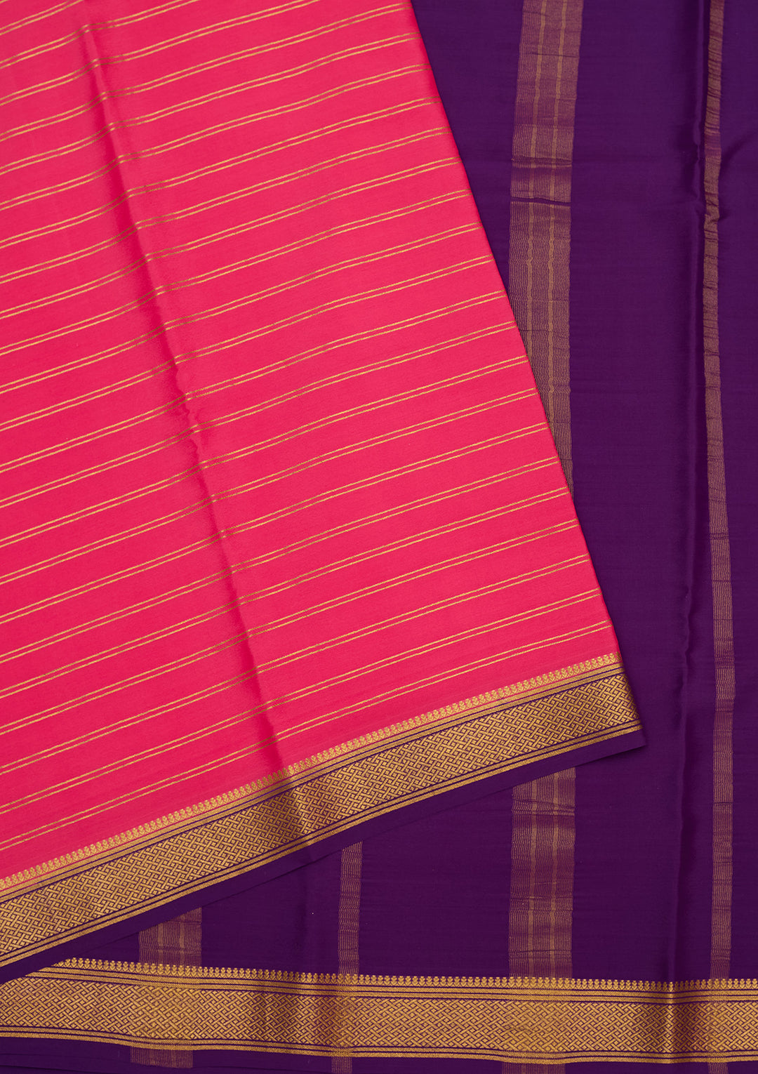 Peach Zariwork Pure Crepe Silk Saree