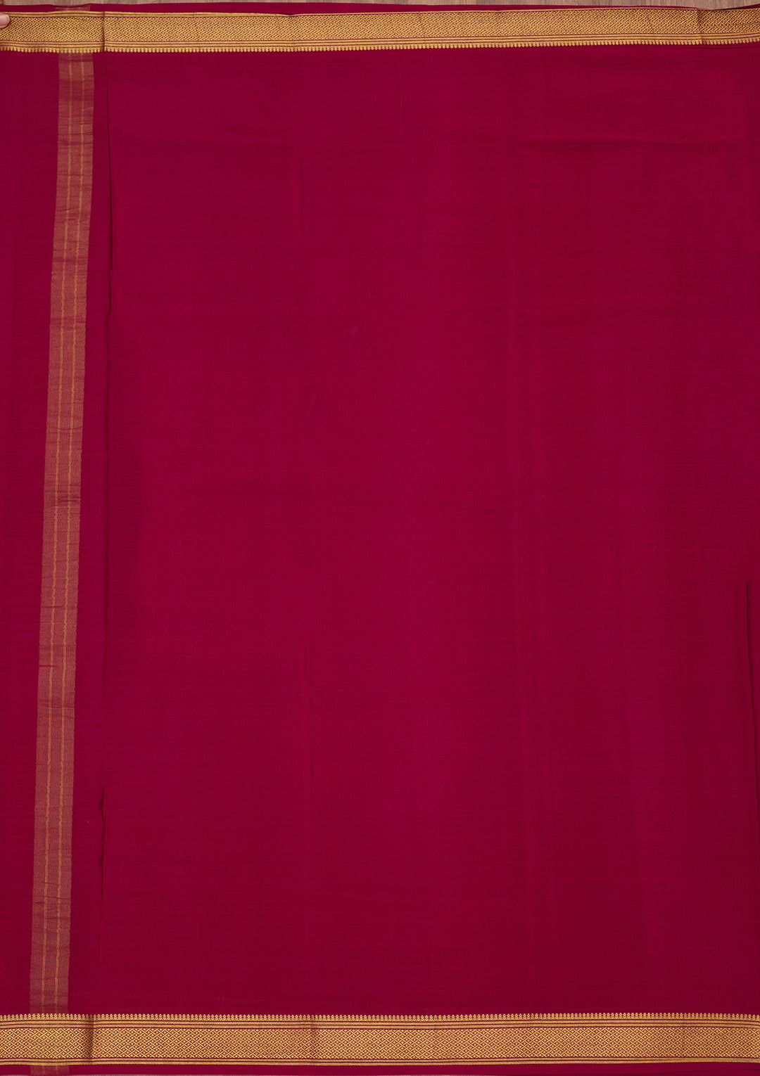 Peacock Green Zariwork Pure Crepe Silk Saree