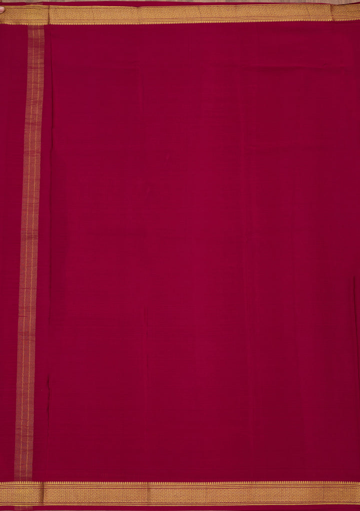 Peacock Green Zariwork Pure Crepe Silk Saree