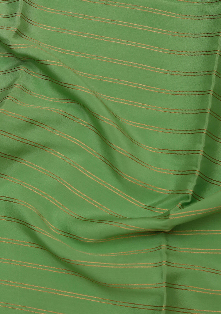 Pista Green Zariwork Pure Crepe Silk_Saree