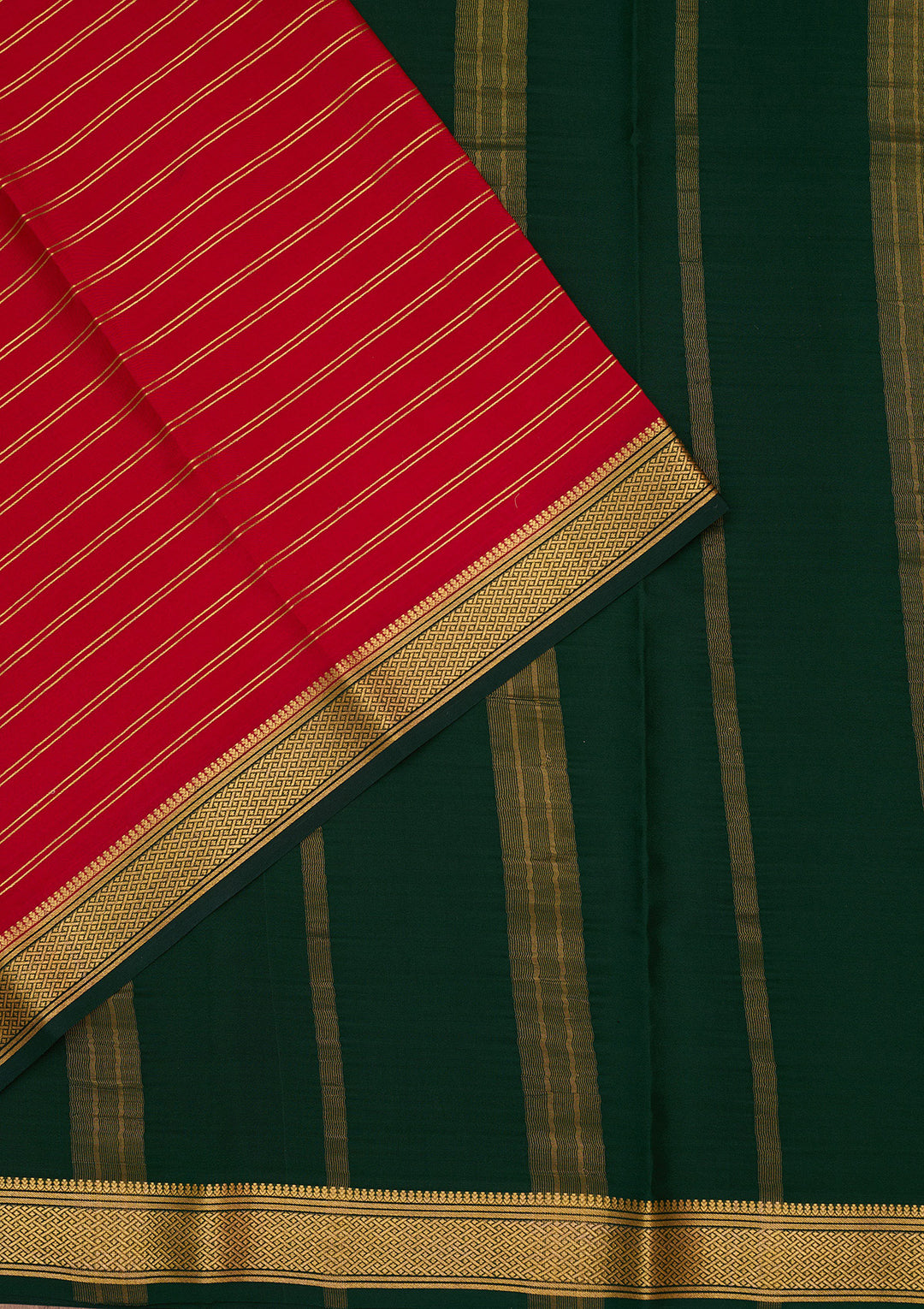 Red Zariwork Pure Crepe Silk Saree