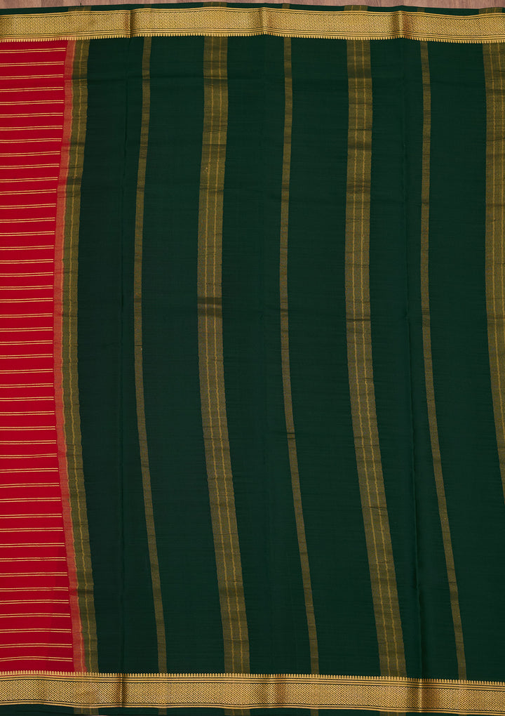 Red Zariwork Pure Crepe Silk Saree