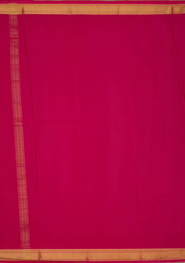 Wine Zariwork Pure Crepe Silk Saree