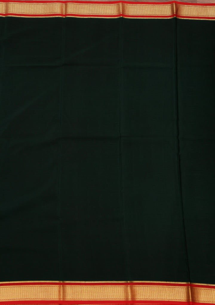 Green Zariwork Pure Crepe Silk Saree