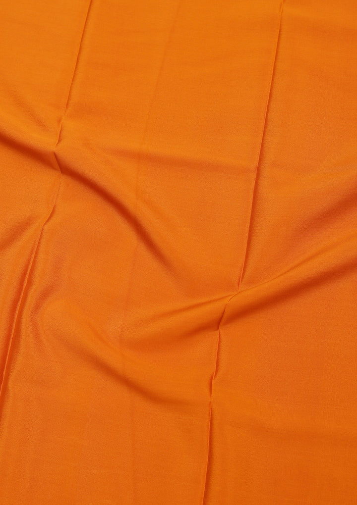 Mustard Zariwork Pure Crepe Silk Saree