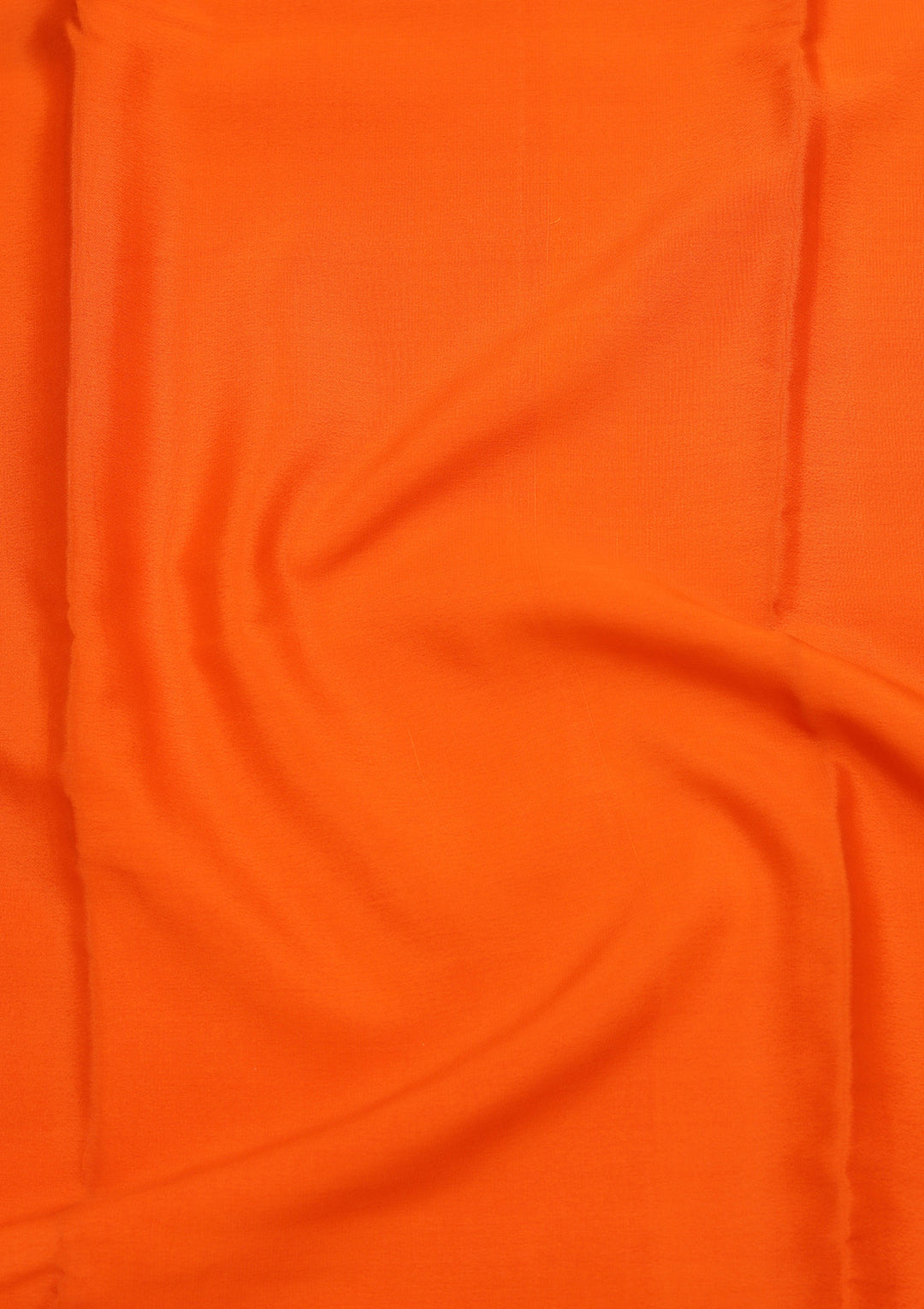 Orange Zariwork Pure Crepe Silk Saree