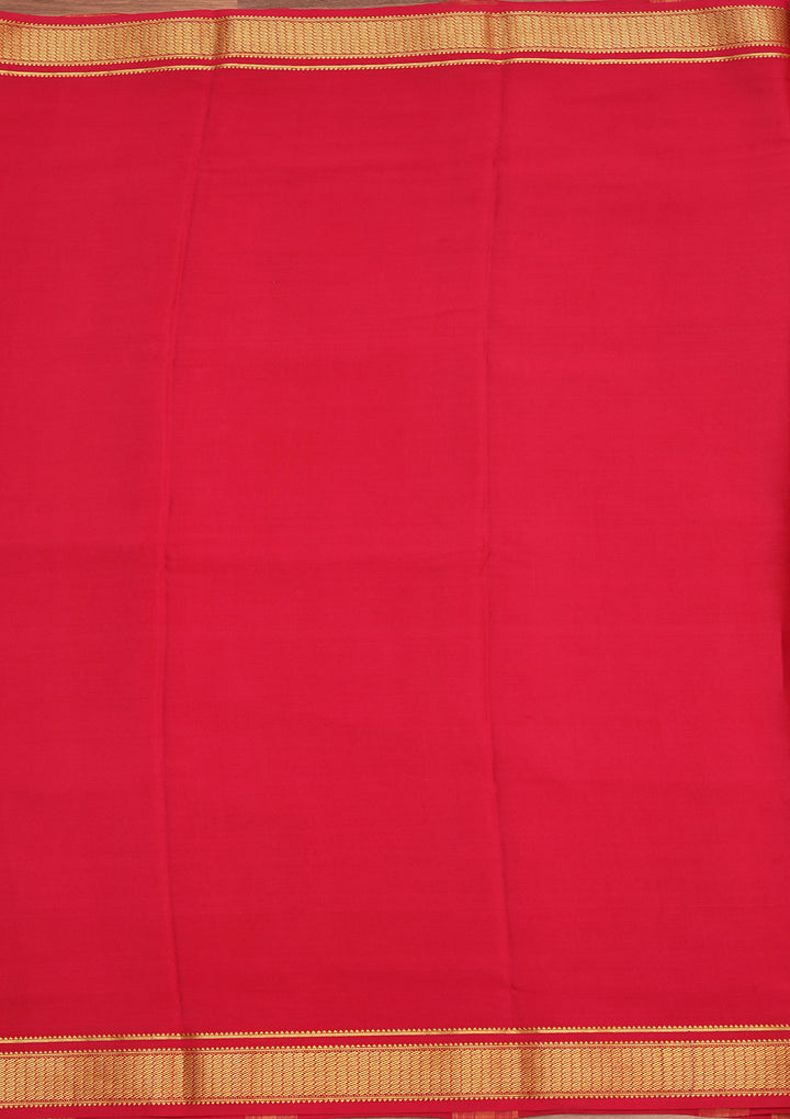 Orange Zariwork Pure Crepe Silk Saree