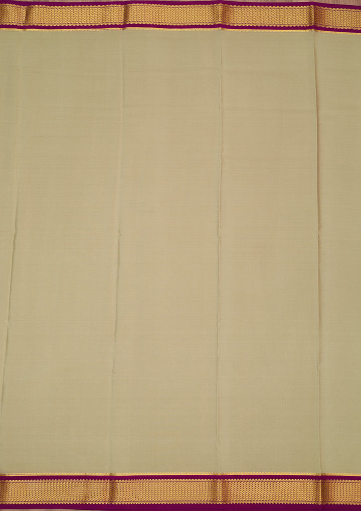 Pista Green Zariwork Pure Crepe Silk Saree