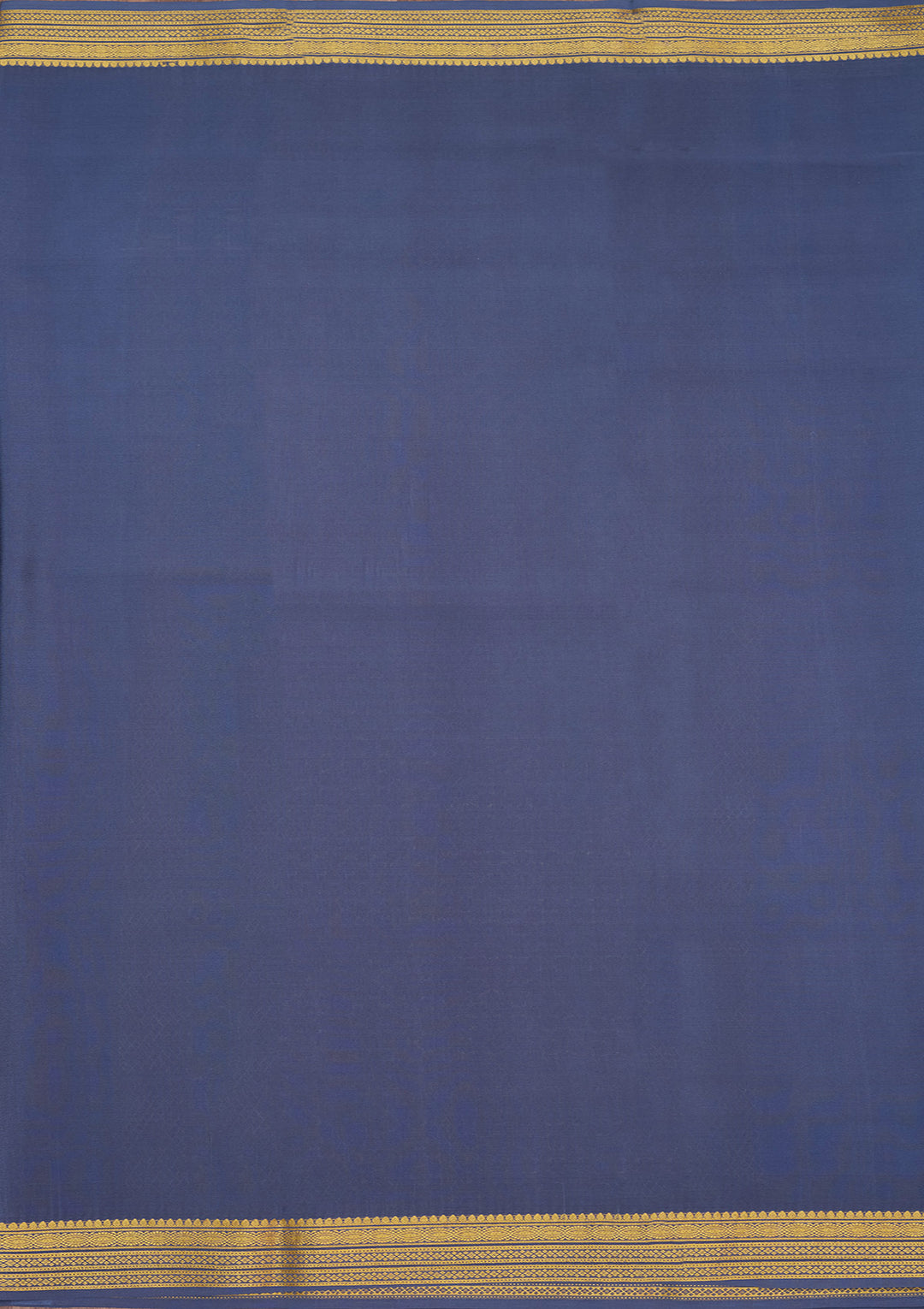 Blue Zariwork Pure Crepe Silk Saree