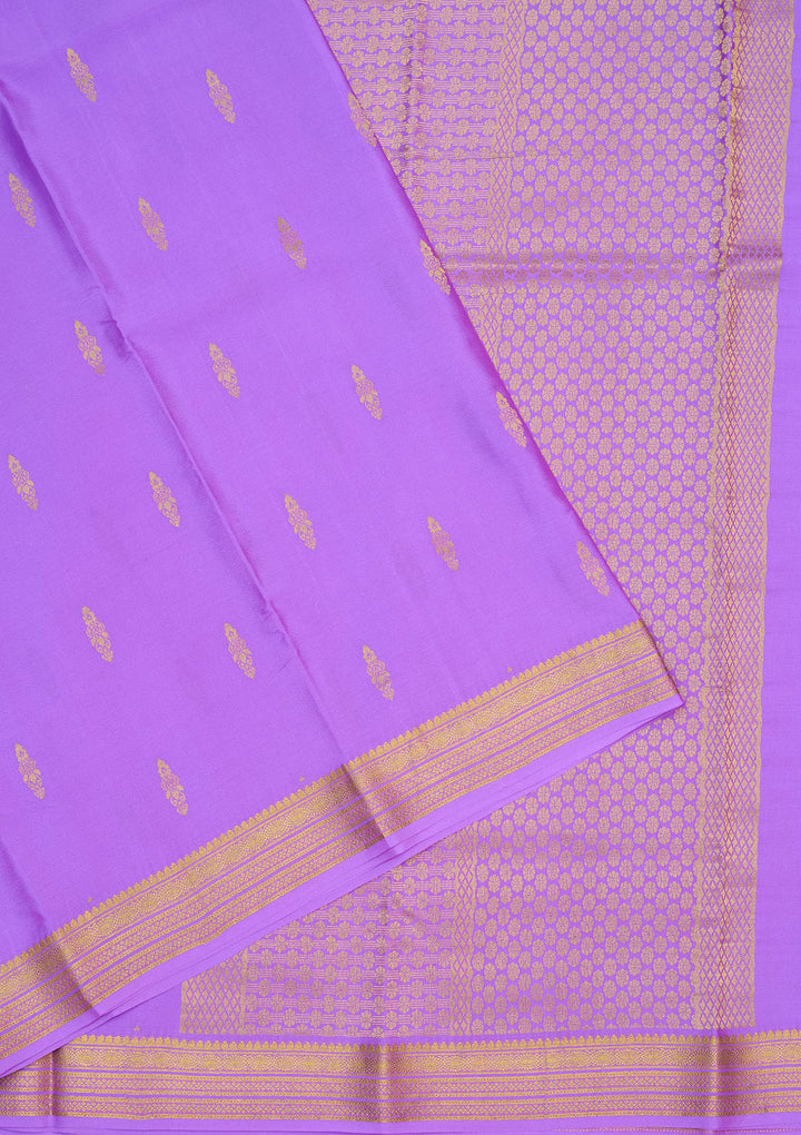 Lavender Zariwork Pure Crepe Silk Saree