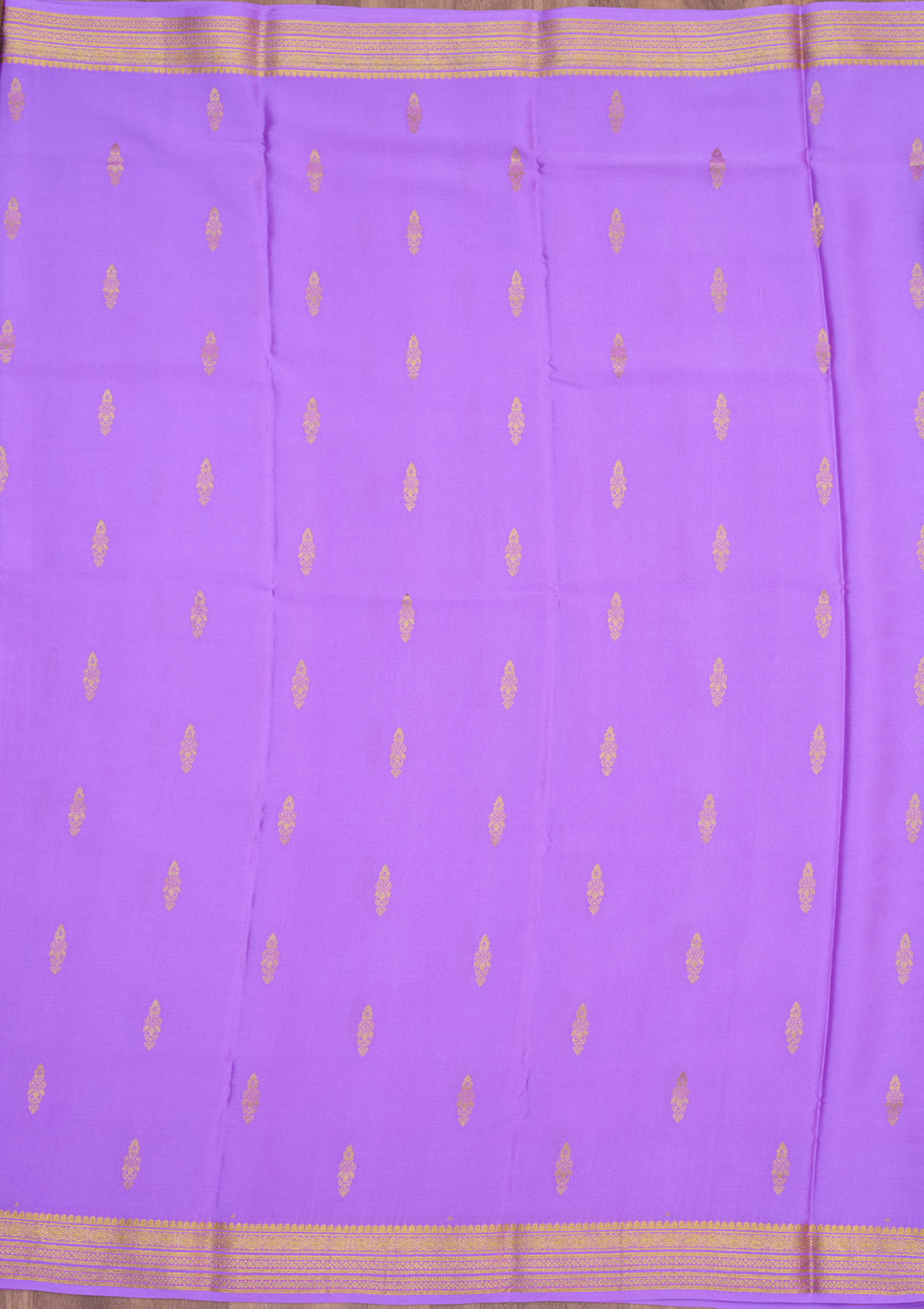Lavender Zariwork Pure Crepe Silk Saree