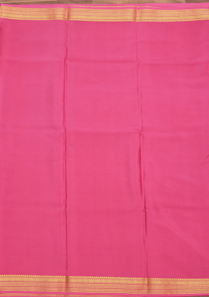 Pink Zariwork Pure Crepe Silk_Saree
