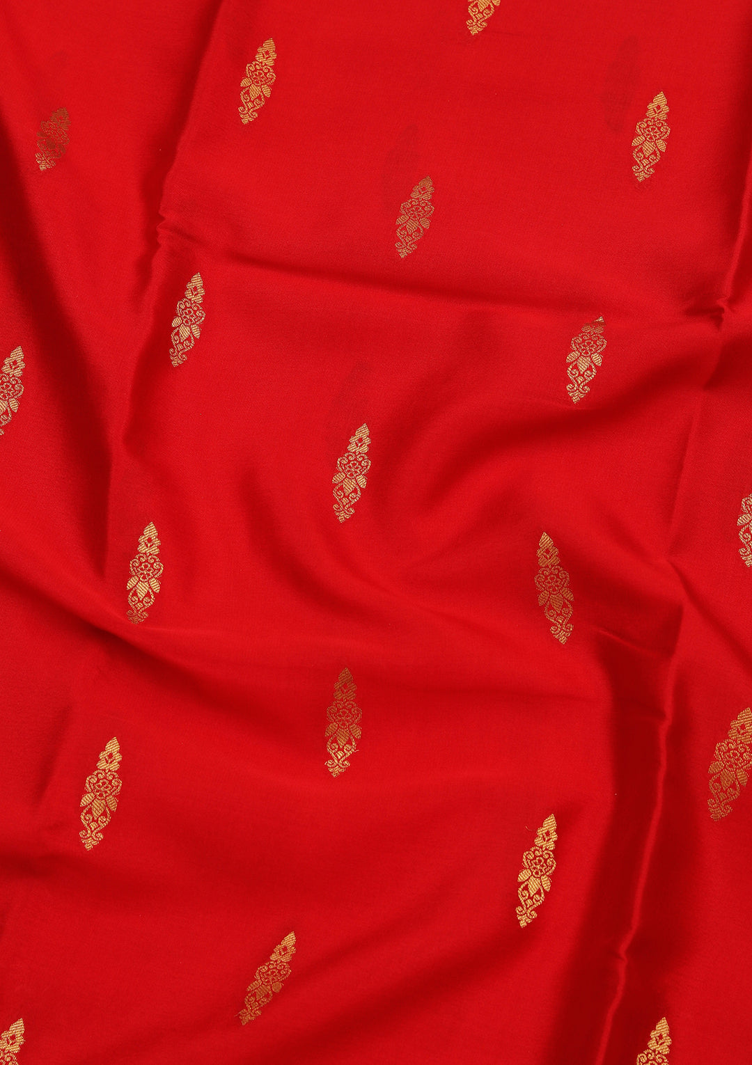 Red Zariwork Pure Crepe Silk Saree