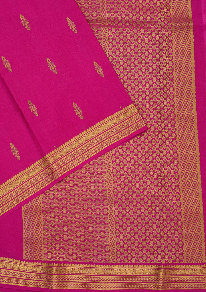 Wine Zariwork Pure Crepe Silk Saree