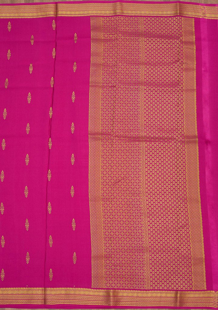 Wine Zariwork Pure Crepe Silk Saree