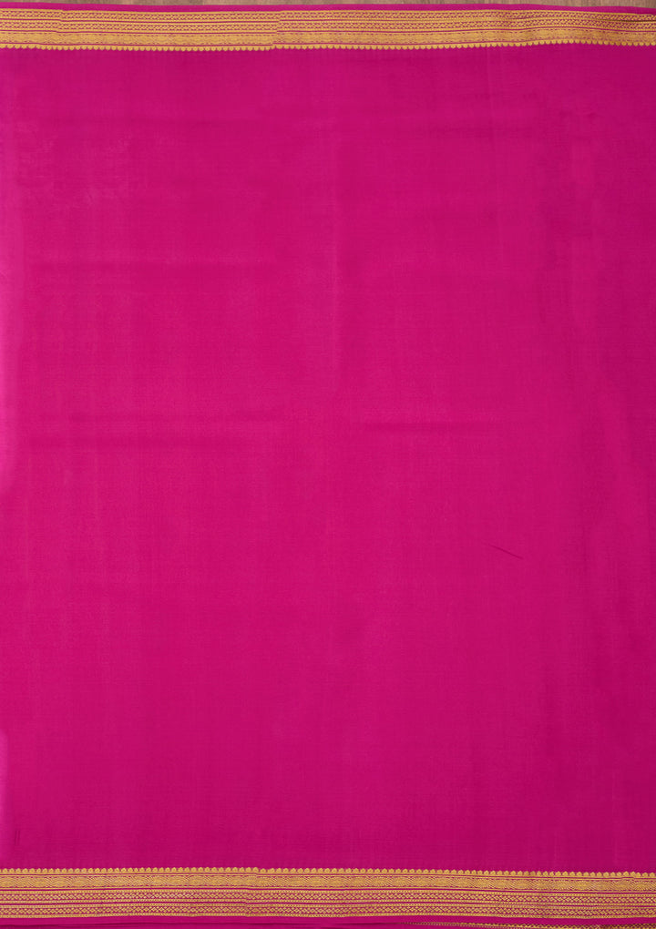 Wine Zariwork Pure Crepe Silk Saree