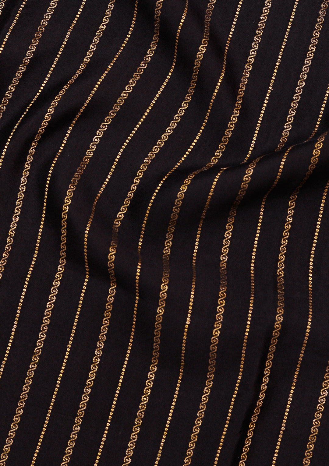 Navy Blue Zariwork Pure Crepe Silk_Saree