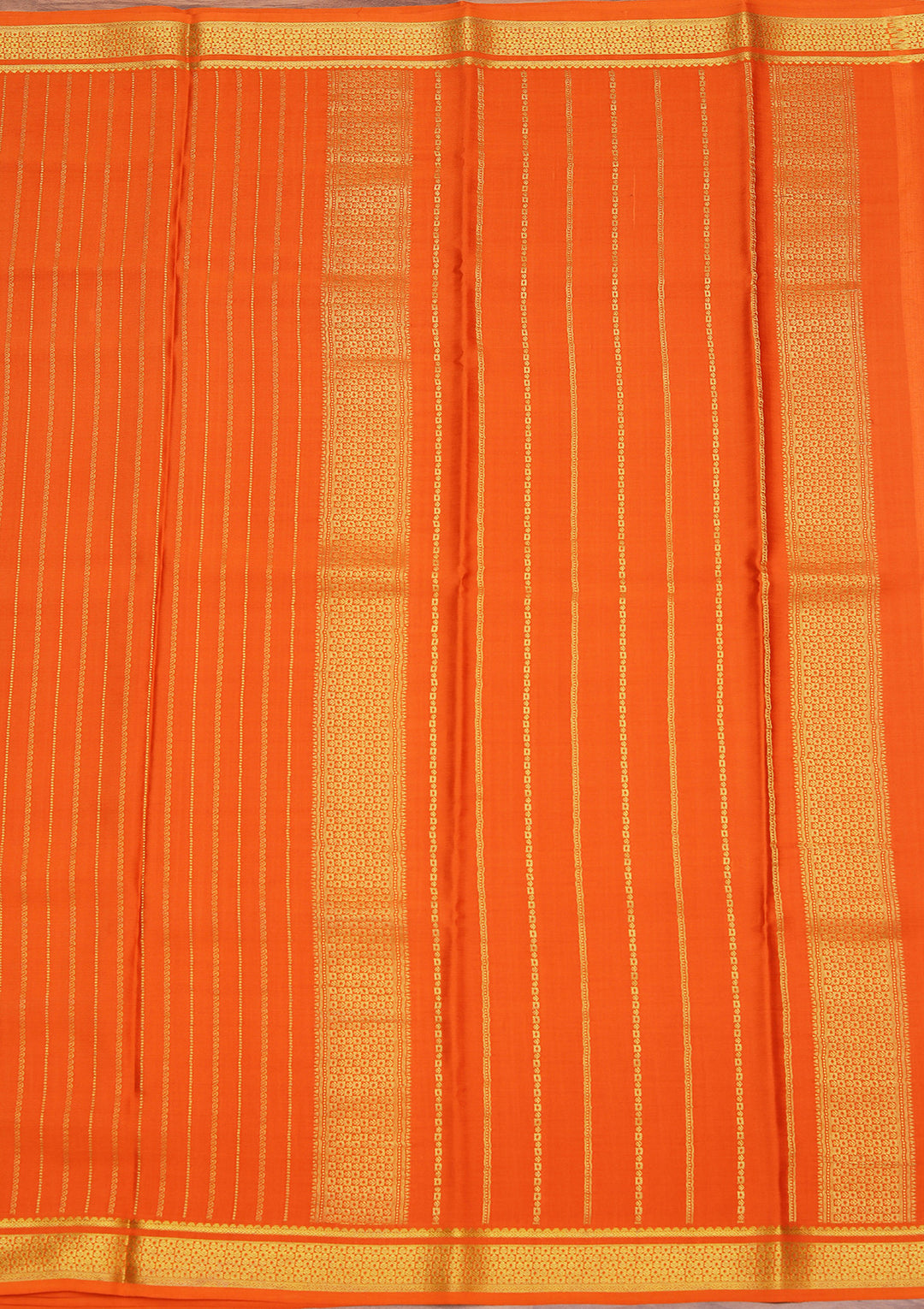 Orange Zariwork Pure Crepe Silk_Saree