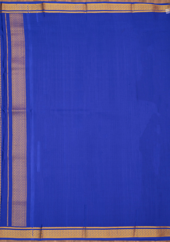 Royal Blue Zariwork Pure Crepe Silk Saree