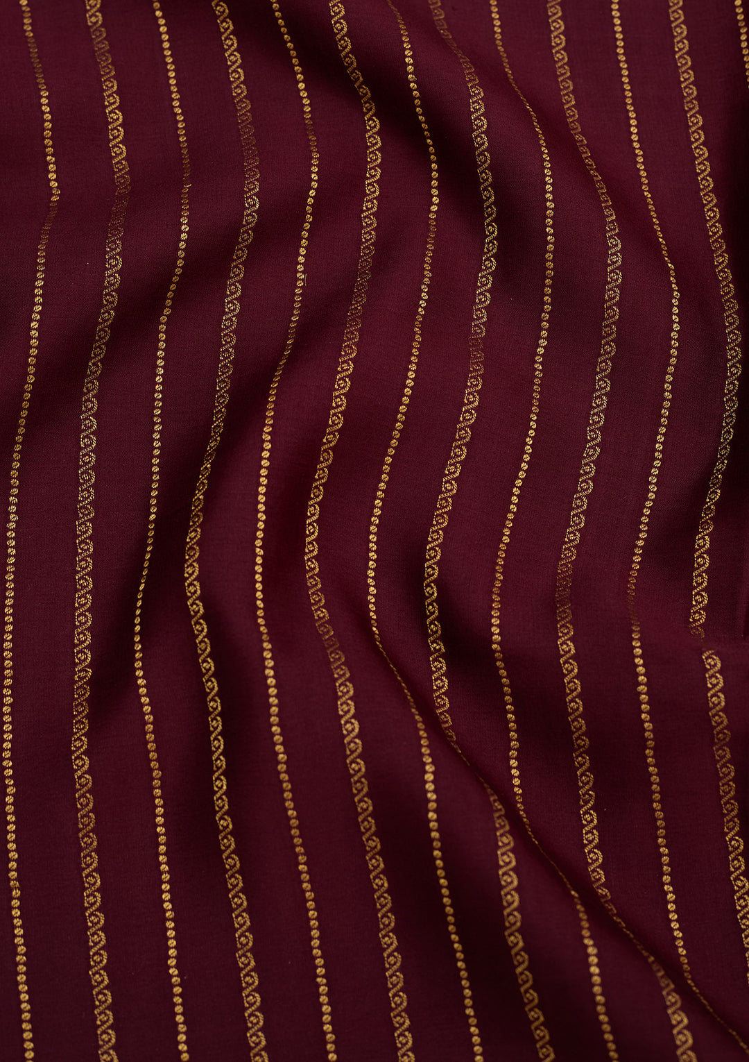 Wine Zariwork Pure Crepe Silk Saree