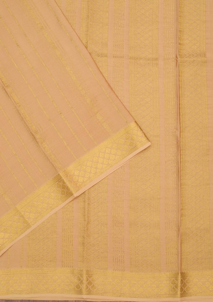 Gold Zariwork Pure Crepe Silk Saree