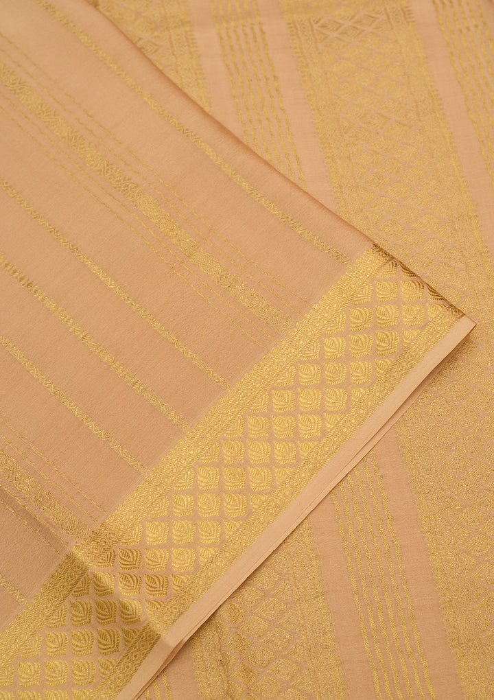 Gold Zariwork Pure Crepe Silk Saree