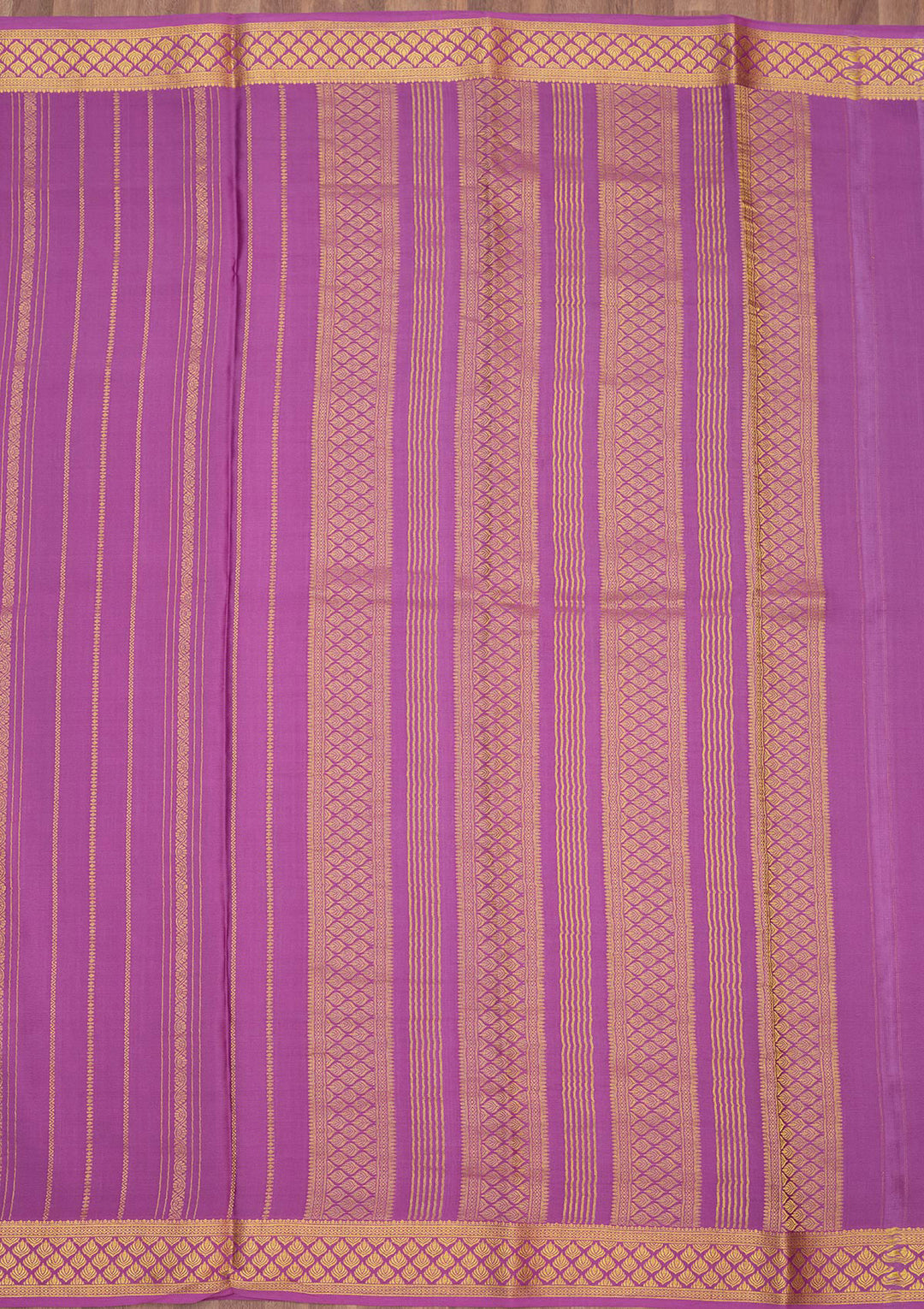 Lavender Zariwork Pure Crepe Silk Saree