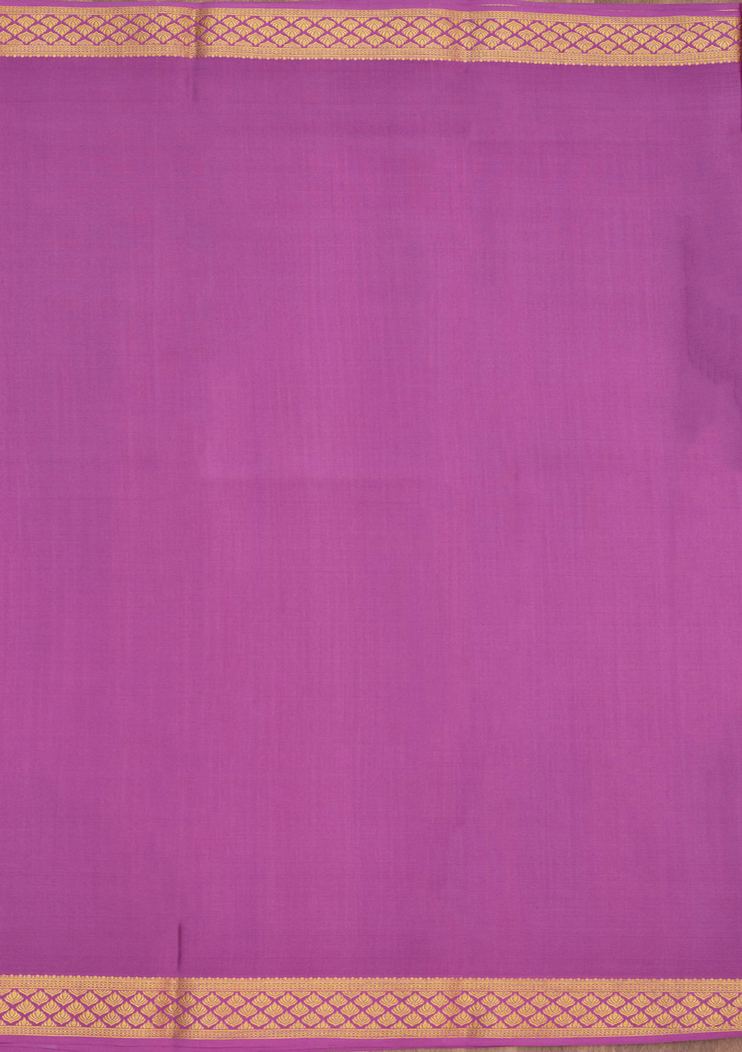 Lavender Zariwork Pure Crepe Silk Saree